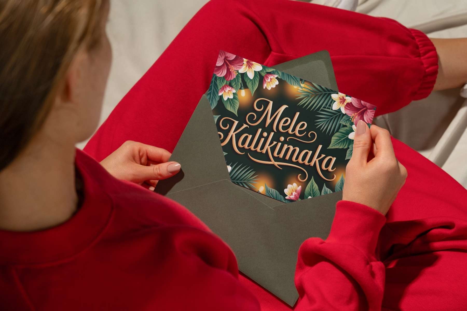 Hawaiian Holiday Card